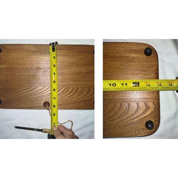 Vintage Goodwood Teak Dandelion, Knife, Glass Cloche Cheese Cracker Charcuterie0 - Picture 4 of 5